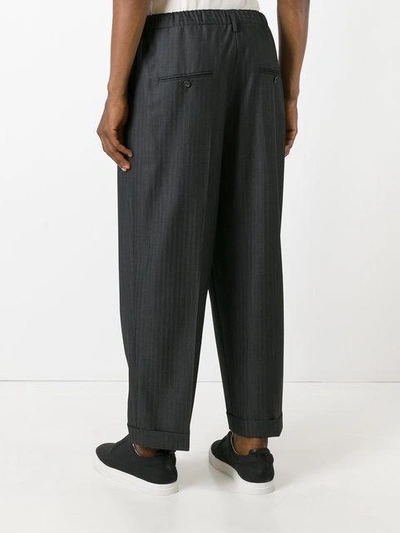 Shop Lucio Vanotti Cropped Trousers - Grey