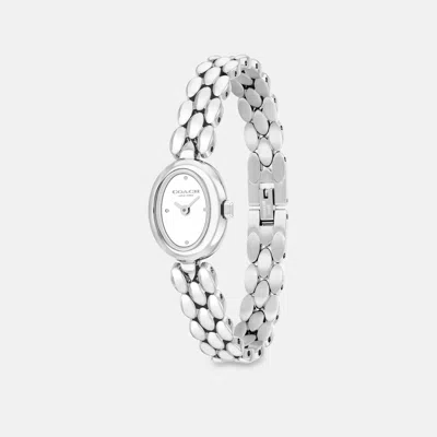Coach Mini Sammy Watch In Silver