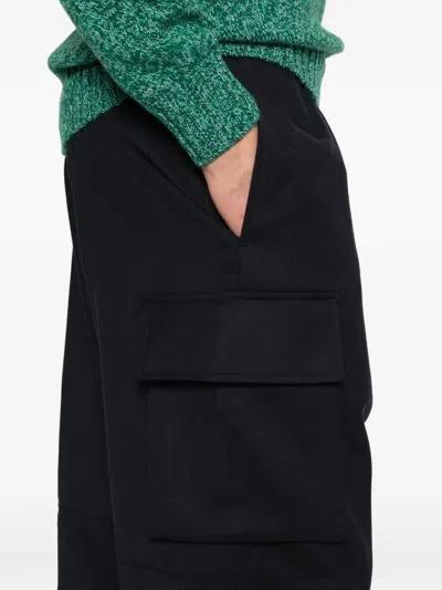 Lardini Internal-drawstring Cargo Pants In Black