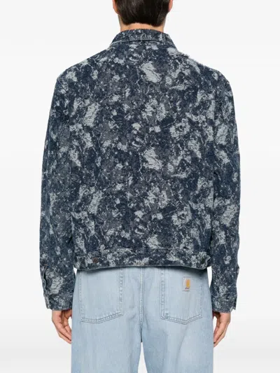 Levi's Distressed Denim Jacket In Blue