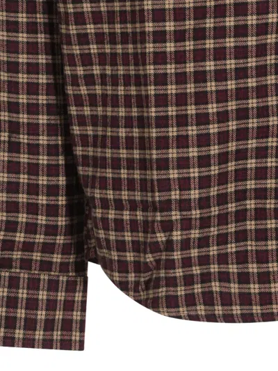 Nn07 Deon Check-pattern Shirt In Red