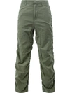 UNDERCOVER UNDERCOVER GATHERED SEAM TROUSERS - GREEN,UCS45062B11924287