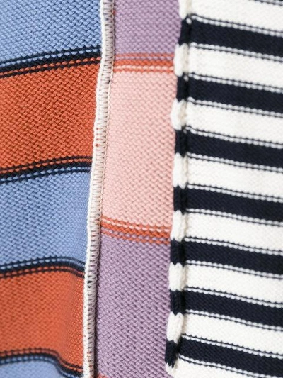 Shop Andrea Pompilio Chest Pocket Striped Jumper - Multicolour