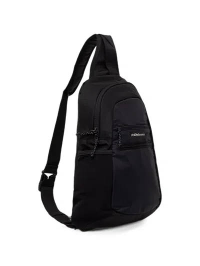 Peak Performance Logo-print Single-strap Backpack In Black