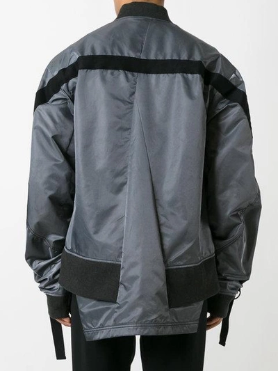 Shop Bmuette Oversized Bomber Jacket In Grey