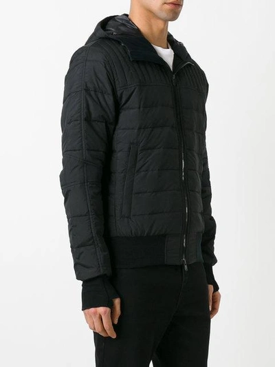 Shop Canada Goose Padded Jacket In Black