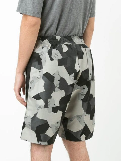 geometric print shorts