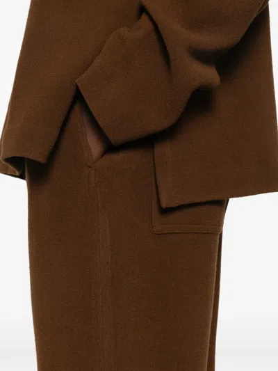 Studio Nicholson Drawstring Trousers In Brown
