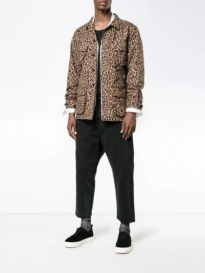 Shop Uniform Experiment Leopard Print Jacket