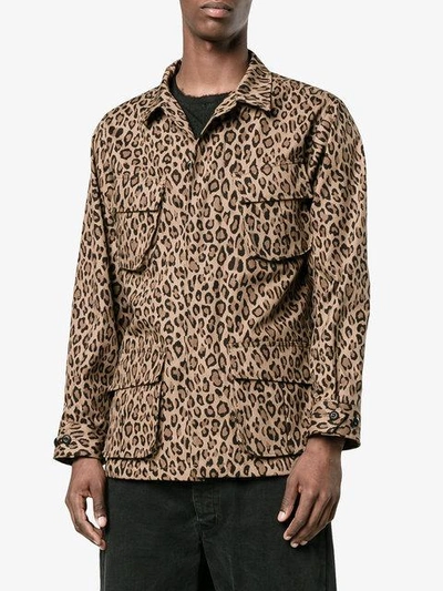 Shop Uniform Experiment Leopard Print Jacket
