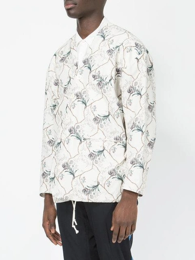 Shop 08sircus Floral Print Blazer In White