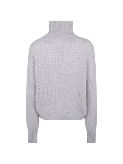 Nuur Chunky-knit Turtleneck Sweater In Gray