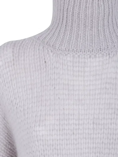 Nuur Chunky-knit Turtleneck Sweater In Gray