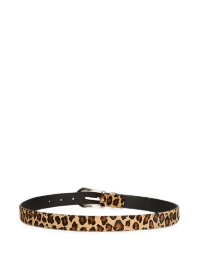 Second / Layer The Doc Leopard-print Belt In Multi
