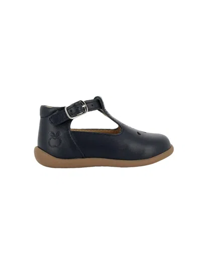 Pom D'api Mini Stand-up Sandals For Baby Boys In Blue