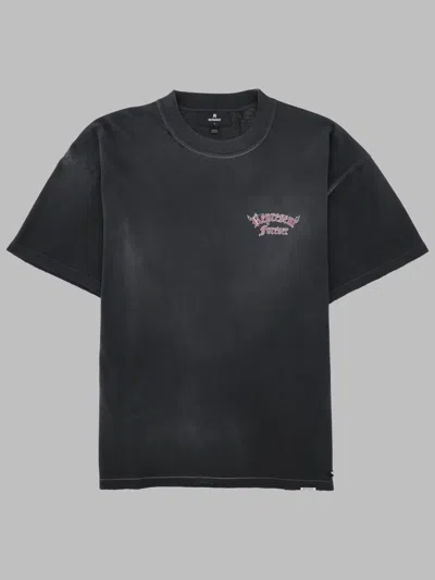 Represent T-shirt Duality Tee With Round Neck And Short Sleeves In Black Cotton Unisex In Multi