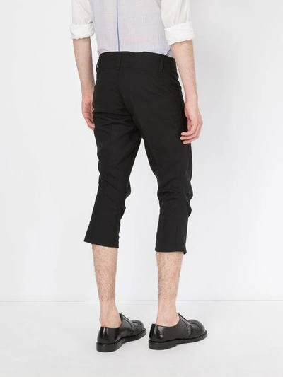 Shop Christopher Nemeth Cropped Tailored Trousers In Black
