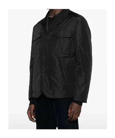 Dsquared2 Flap-pocket Buttoned Jacket In Black