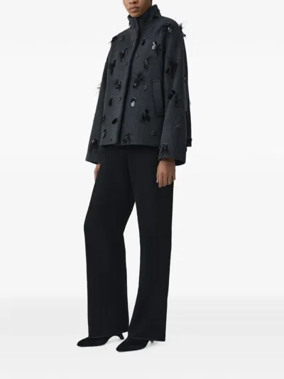 Simkhai Tech Fabric Button-front Jacket With Patch Pockets In Black