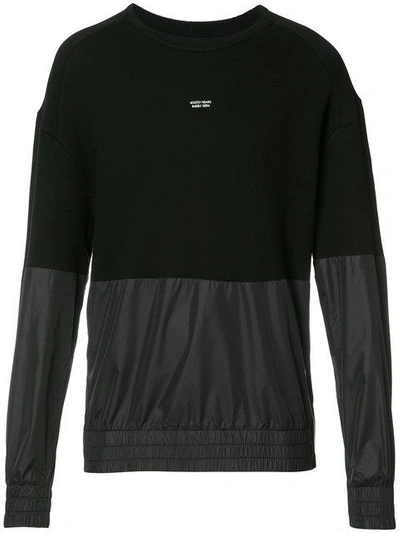 Mostly Heard Rarely Seen Paneled Sweatshirt In Black