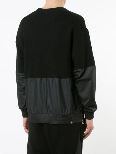 Mostly Heard Rarely Seen Paneled Sweatshirt In Black