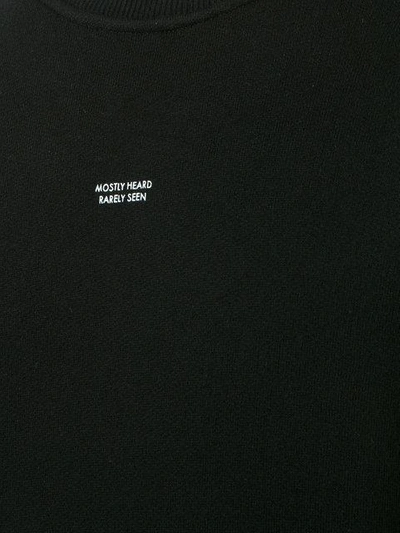 Mostly Heard Rarely Seen Paneled Sweatshirt In Black