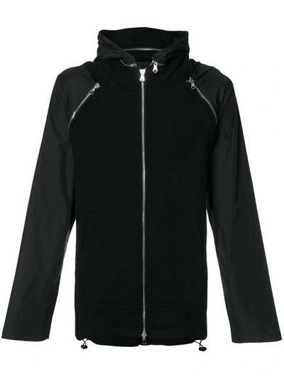 Shop Mostly Heard Rarely Seen Hooded Jacket In Black
