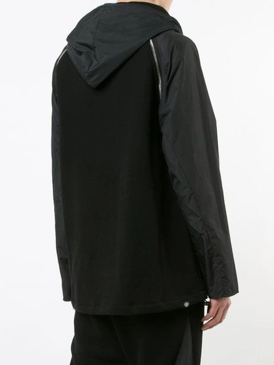 Shop Mostly Heard Rarely Seen Hooded Jacket In Black
