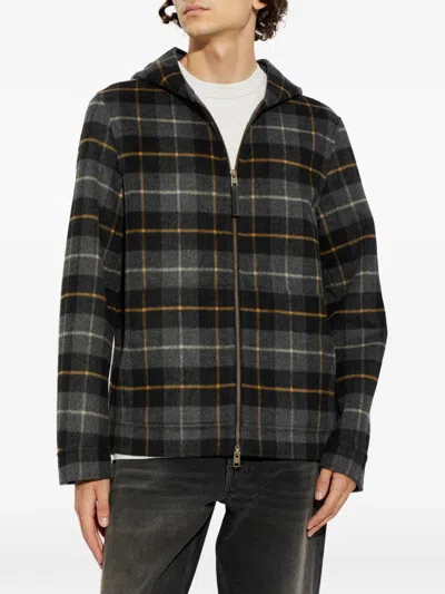Woolrich Check-pattern Hooded Jacket In Multi