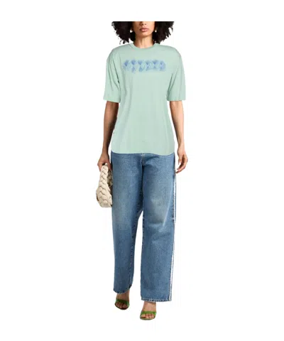 Marni Woman T-shirt Light Green Size 2 Cotton In Green