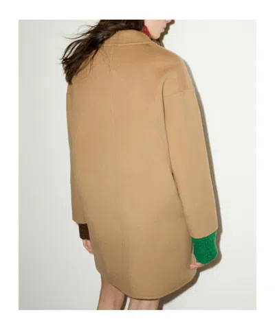 Maxco. Double-woven Wool Coat In Neutral
