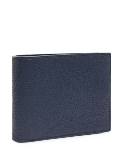 Lancel Leon Grained Leather Wallet In Pattern