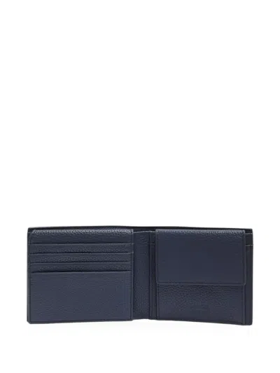 Lancel Leon Grained Leather Wallet In Pattern