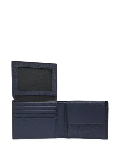 Lancel Leon Grained Leather Wallet In Pattern