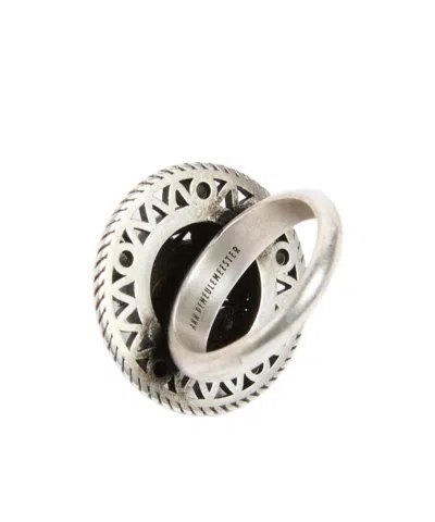 Ann Demeulemeester Andro Lantern Dome Ring In Silver