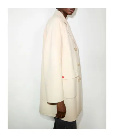 Maxco. Double-layered Wool Coat In Neutral