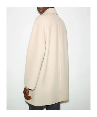 Maxco. Double-layered Wool Coat In Neutral