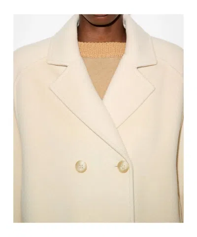 Maxco. Double-layered Wool Coat In Neutral