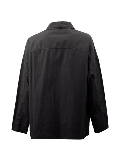 Casey Casey Button-up Patch-pocket Jacket In Black