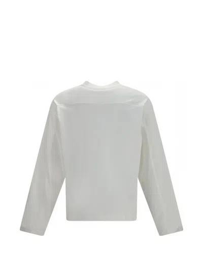 Entire Studios Shoulder-insert Long-sleeve T-shirt In White