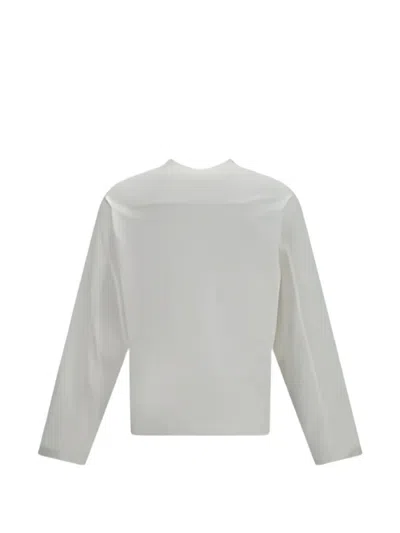 Entire Studios Shoulder-insert Long-sleeve T-shirt In White