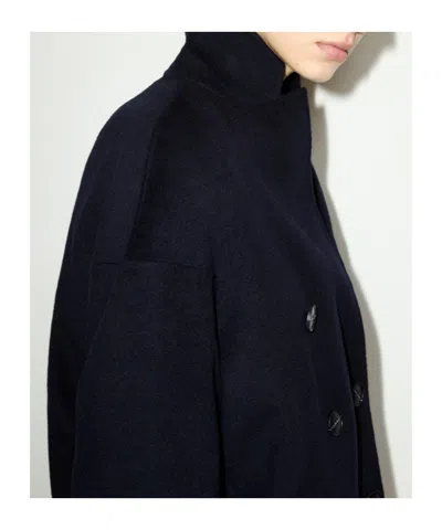Maxco. Double-woven Wool Coat In Black