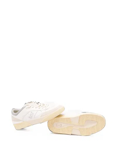 Ea7 Logo-print Leather Sneakers In Multi