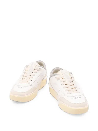 Ea7 Logo-print Leather Sneakers In Multi