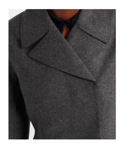 Jil Sander Double-breasted Virgin Wool Coat In Multi