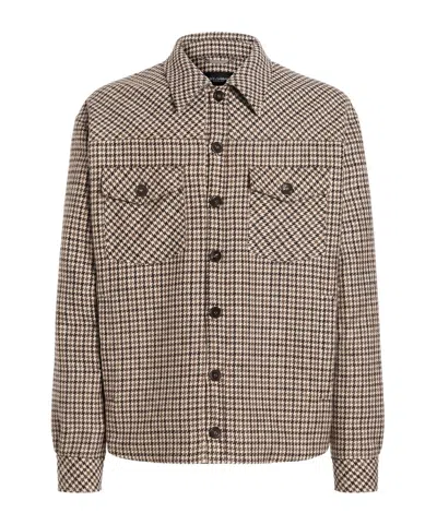 Dolce & Gabbana Brown Wool Oves Aries Full-length Jacket In Brown
