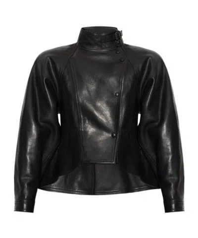 Balmain Fitted Buttoned Waist Jacket In Black