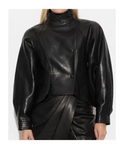 Balmain Fitted Buttoned Waist Jacket In Black