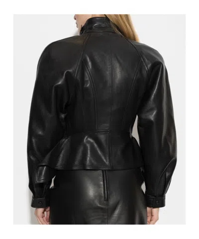 Balmain Fitted Buttoned Waist Jacket In Black