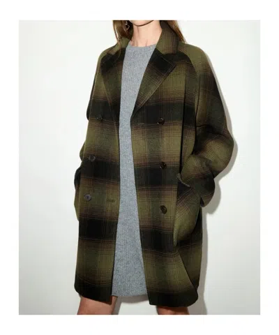 Maxco. Double-layered Wool Coat In Multi